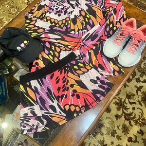 Beautiful Brightly colored tennis outfit